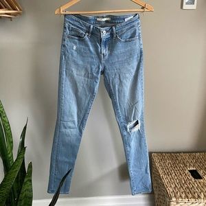 Levi’s Blue Distressed Skinny Jeans - Size 26